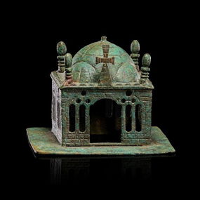 A Very Rare Byzantine Bronze Model of the Church, Circa: 4th-5th Century A.D.