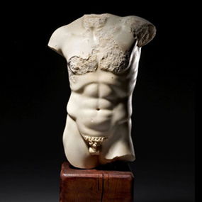 A Roman Marble Torso of an Athlete Circa 1st-2nd Century A.D.