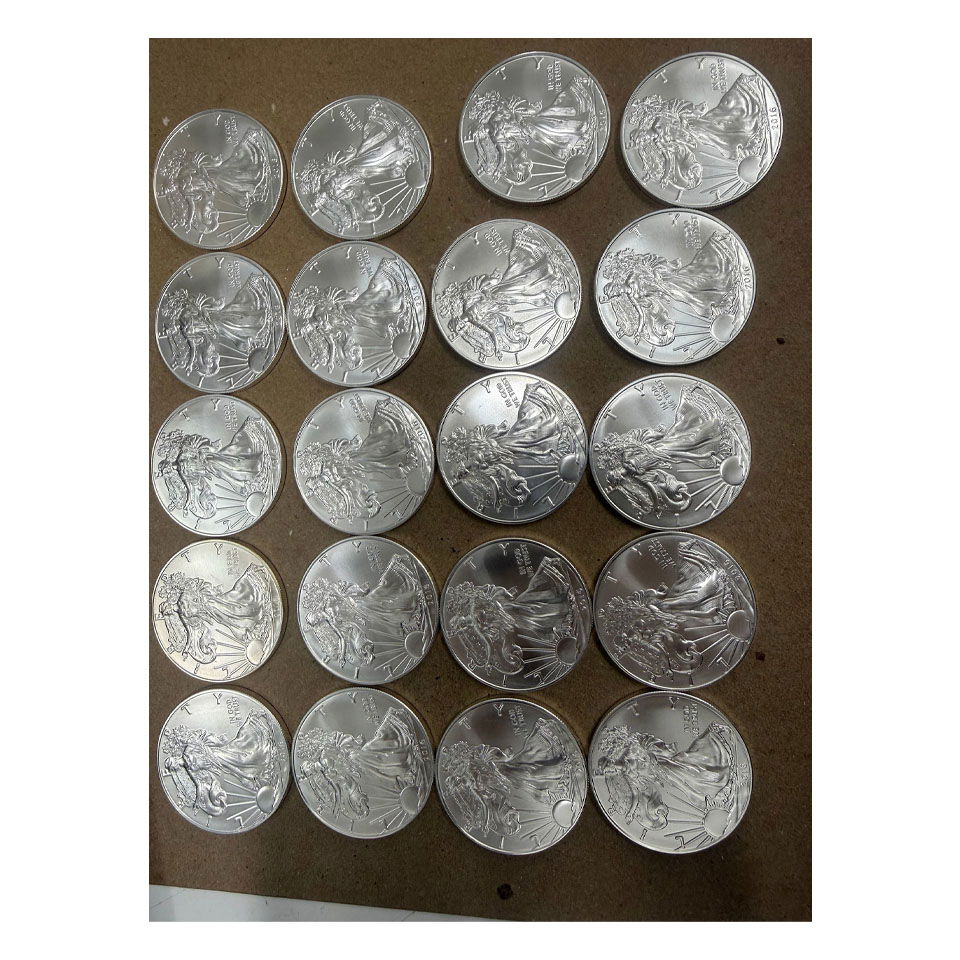 Lot of 1 ounce 2016 American Pure Silver Eagles .999 20 pieces