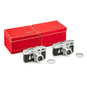 Early Leica M3 Double Stroke (Nos. 757777 & 757778) with Elmar 2.8/5cm Consecutive Pair