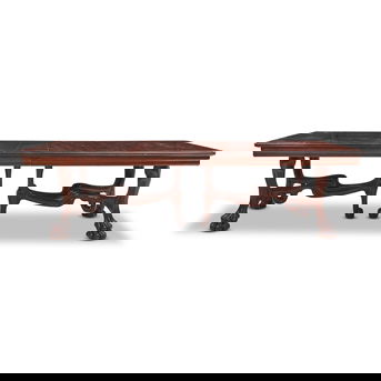 French Art Nouveau Hardwood Dining Table circa 1900