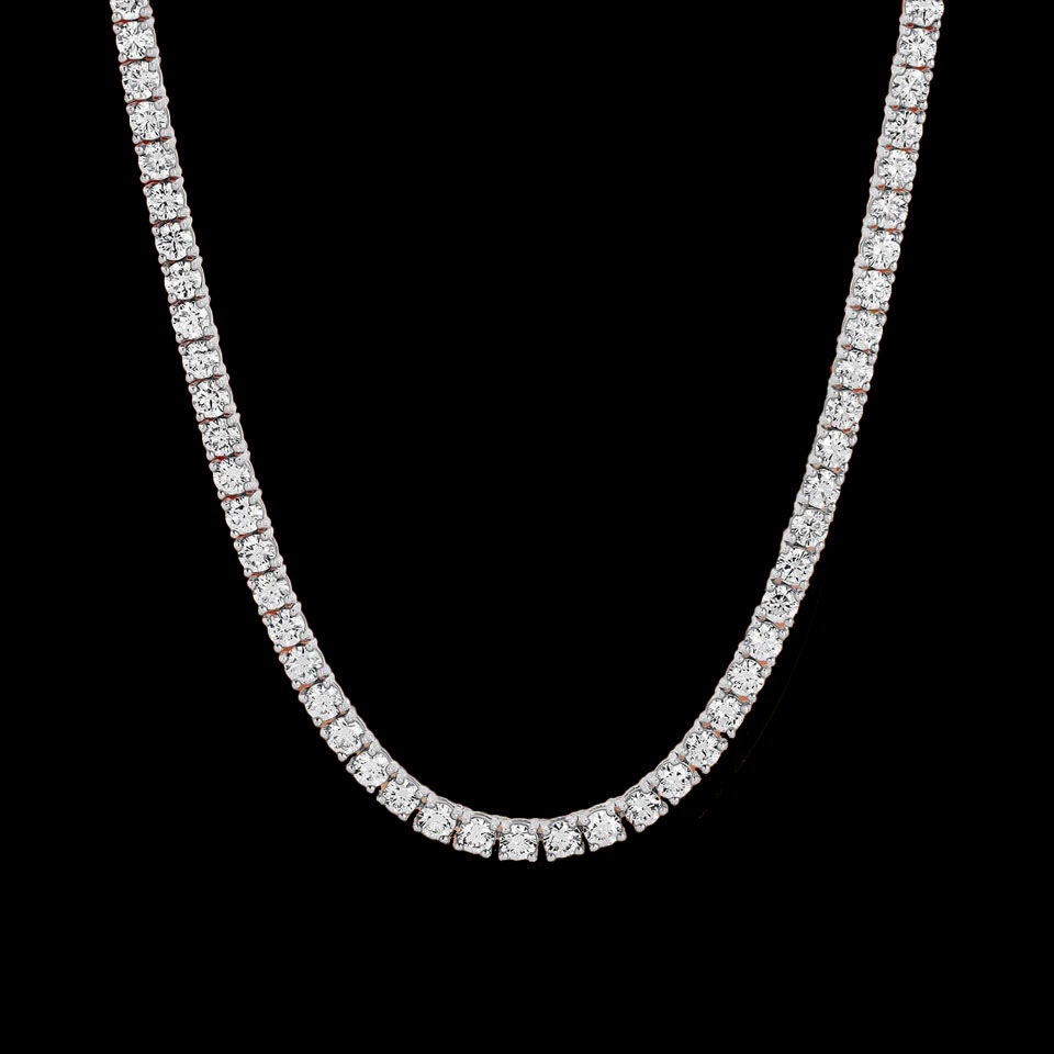 14K Gold 7.00cts Diamond Necklace