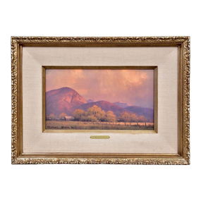 Signed Michael Stack Original Oil on Linen Painting Titled “Autumn Day's Passing”