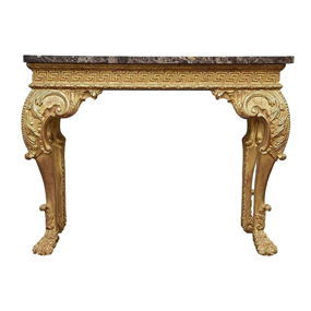 George II Style Giltwood Console Table With Marble Top (1 of 2)