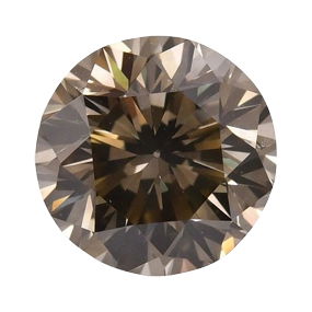 Loose Diamond - Round 1.08ct Fancy Dark Green Yellow VS1