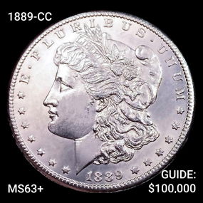 1889-CC Morgan Silver Dollar Choice BU+