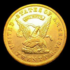 1853 US $20 Gold Assay 900