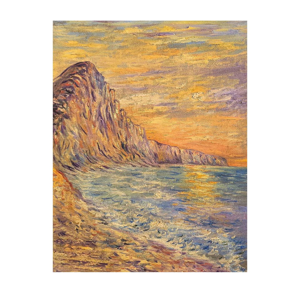 Claude Monet French 1840 - 1926 Oil on Canvas Painting in the Style of.Monet Impressionist Era