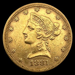 1881 $10 Liberty Head Eagle Closely Uncirculated