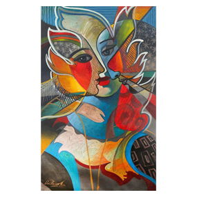 Oleg Zhivetin- Original Oil on Canvas “Flames”