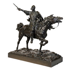 Evgeni Alexandrovich Lanceray (Russian, 1848-1886) Bronze “SVYATOSLAV”