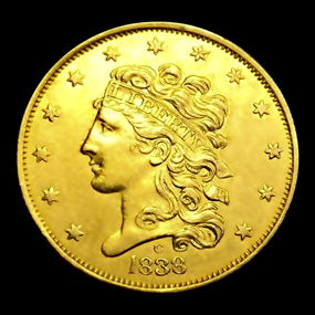 1838-C $5 Gold Half Eagle