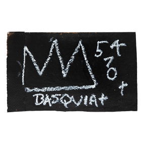 Jean-Michel Basquiat – Painted Cardboard from Subway Collection