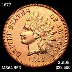 1877 Indian Head Cent Choice BU RD