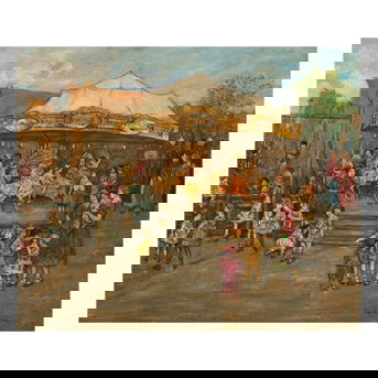 Jerome Myers (1867-1940) Carousel