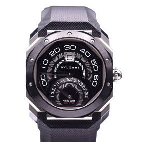 Bulgari, A Gérald Genta Octo Bi-Retro Jumping Hour, Retrograde Minutes Date Wristwatch