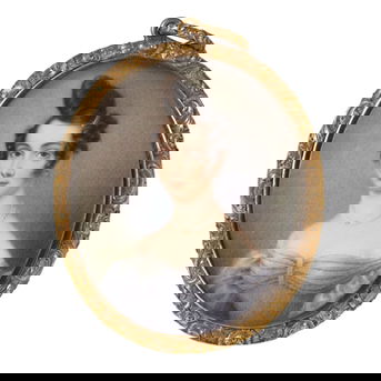 Scottish School 19th Century, A Portrait Miniature of a Lady