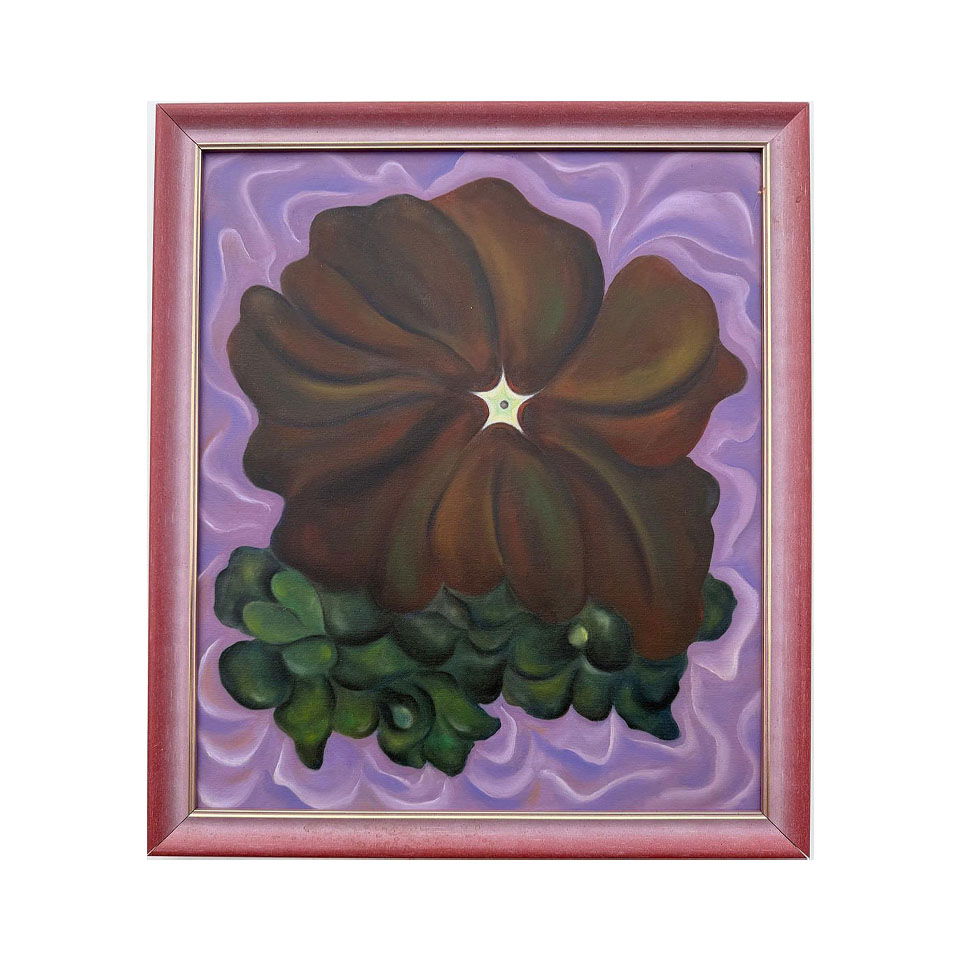 Georgia O'Keeffe American Oil On Canvas Painting in the style of. Pollock & O'Keeffe. Abstract Era