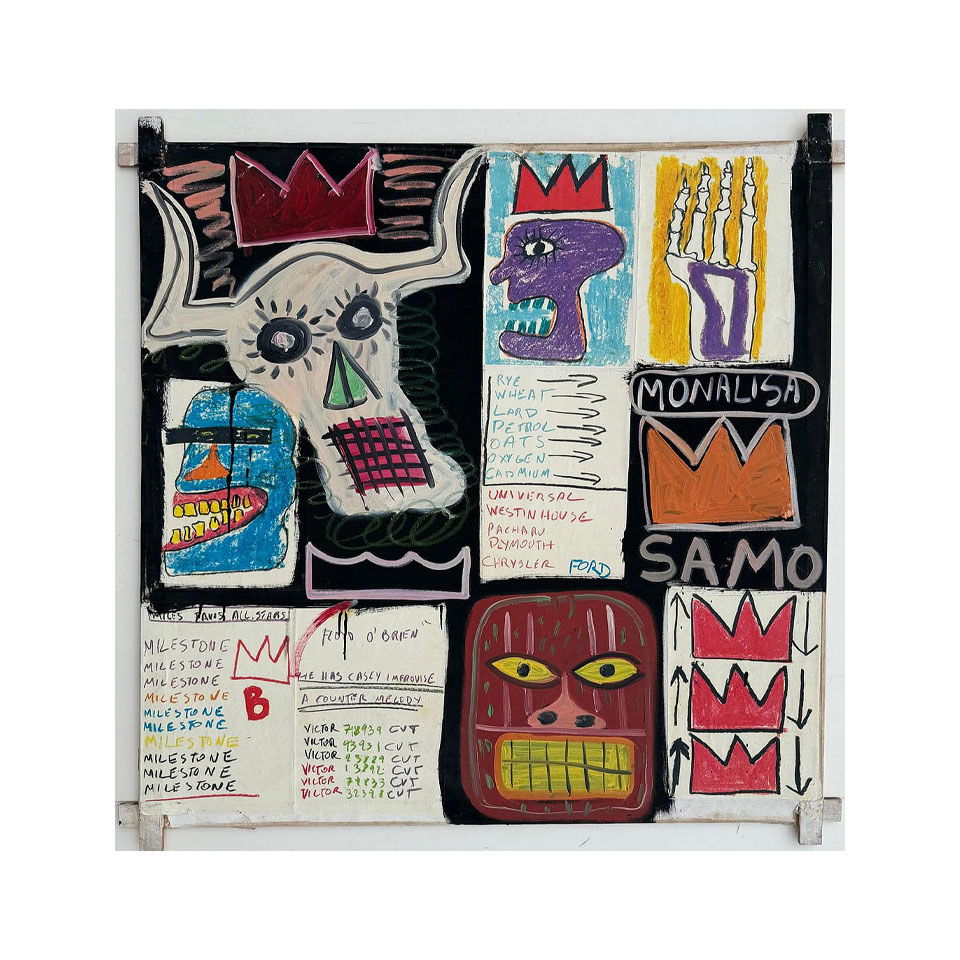 Jean Michel Basquiat 1960-1988 Mixed Media/Canvas In The Style of. Haring,Warhol,Basquiat Era.