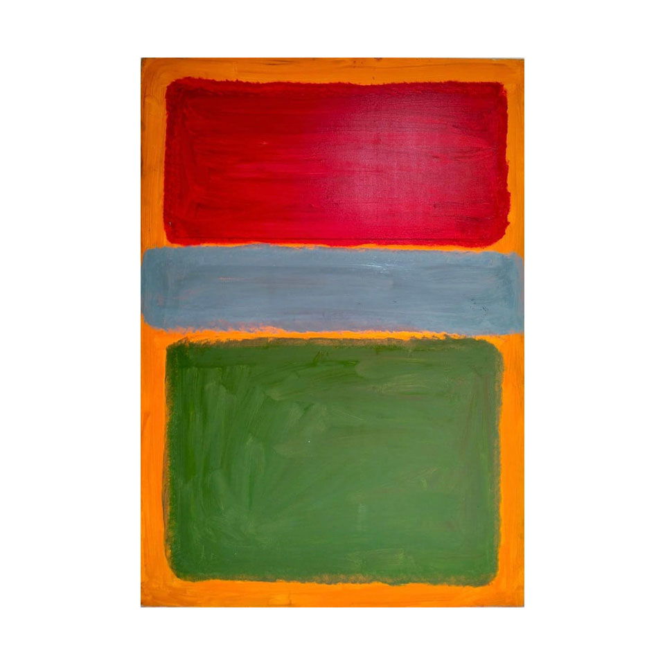 Mark Rothko Russian 1903 - 1970 Oil on Canvas painting in the style of. Pollock, Kline, Abstract