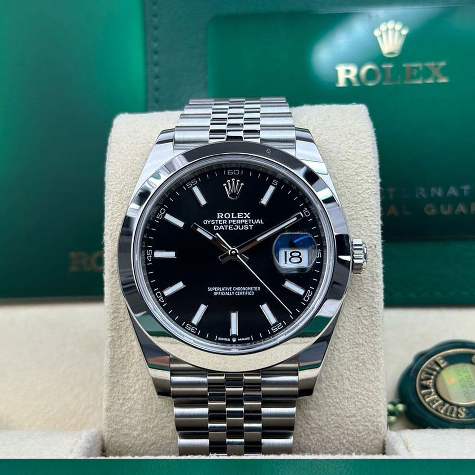 41mm Black Dial Jubilee Oysterperpetual Datejust Rolex