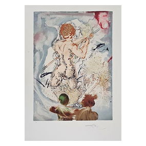 “Sinbad le Marin (Sinbad the Sailor)” by Salvador Dalí (Spain, 1904-1989) Color Lithograph