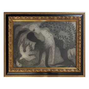 Manuel Mendive Hoyos<br>Crayon Pencil on Paper