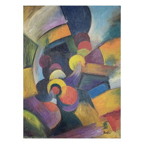 Thomas Hart Benton<br>Oil on Canvas Board