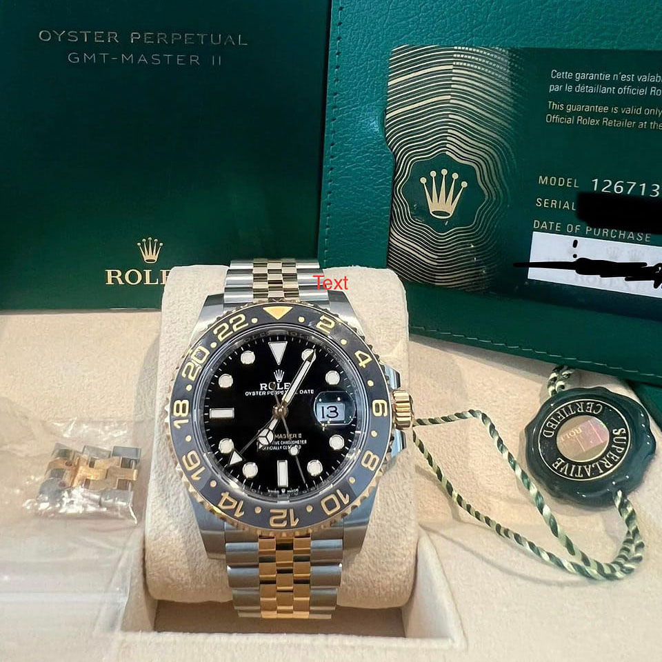 Brand New Release 2023 GMT Master II w/18k Yellow Gold and Steel