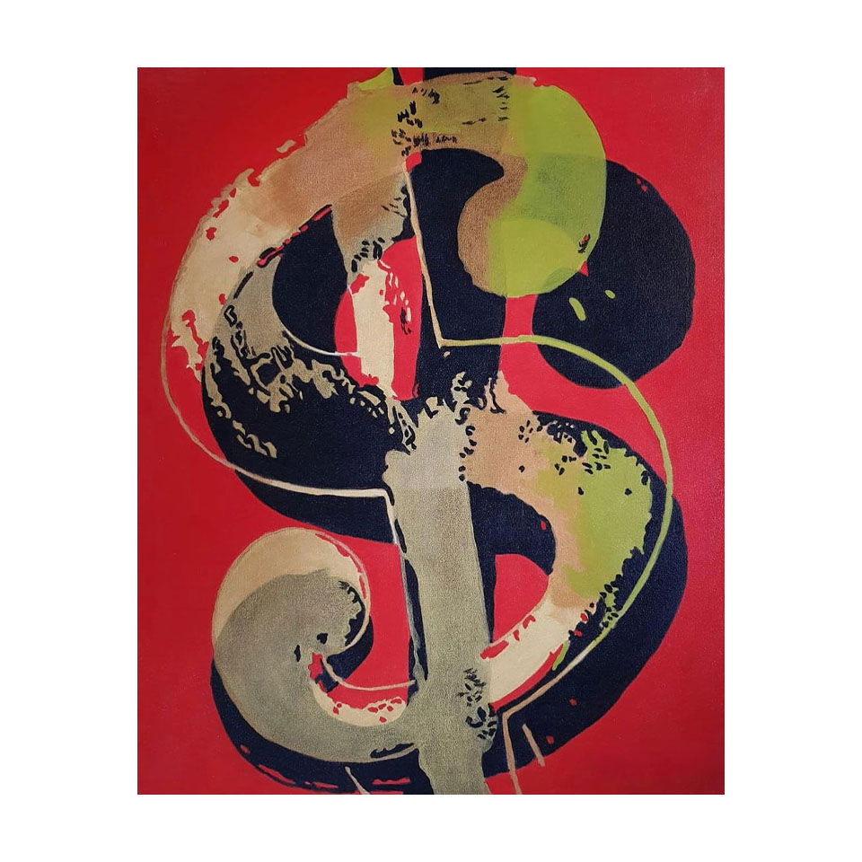 Andy Warhol 1928-1987 Acrylic on Canvas in the style of. Warhol & Haring Pop Art