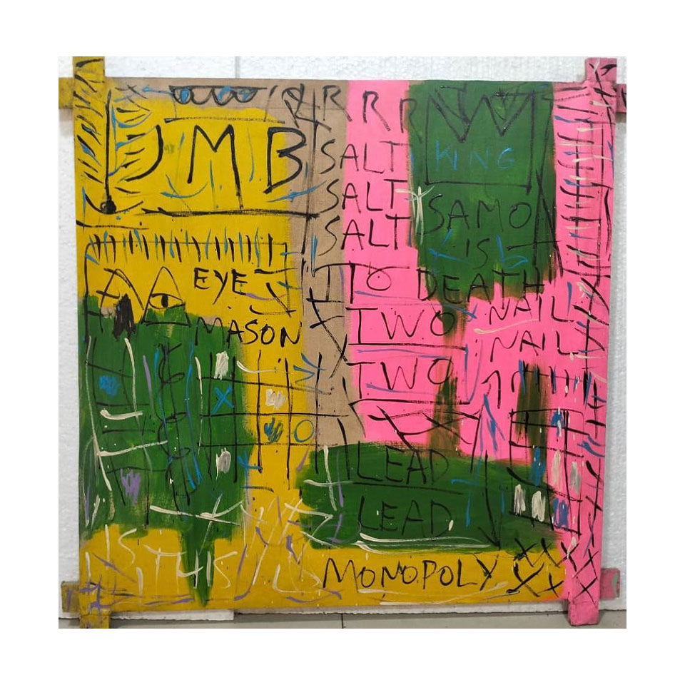 Jean Michel Basquiat 1960-1988 Acrylic on Canvas In The Style of. Haring, Warhol, Basquiat Era.