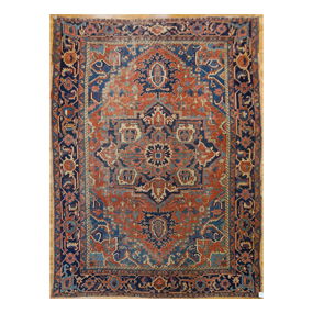 Antique Oriental Heriz Room Size Rug