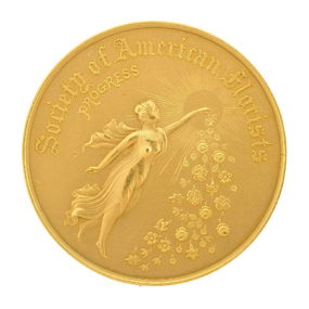 22k Gold Society of American Florists Medal