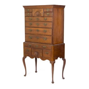 Lyons Family 18th C. Ct Cherry Highboy