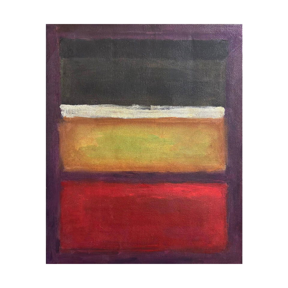 Mark Rothko American 1903 - 1970 Oil on Canvas painting in the style of. Pollock, Kline, Abstract