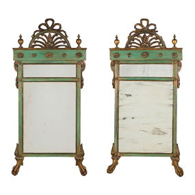 Pair Italian Neoclassical Mirrors