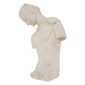 Guglielmo Pugi, Marble 3/4 Bust of a Lady