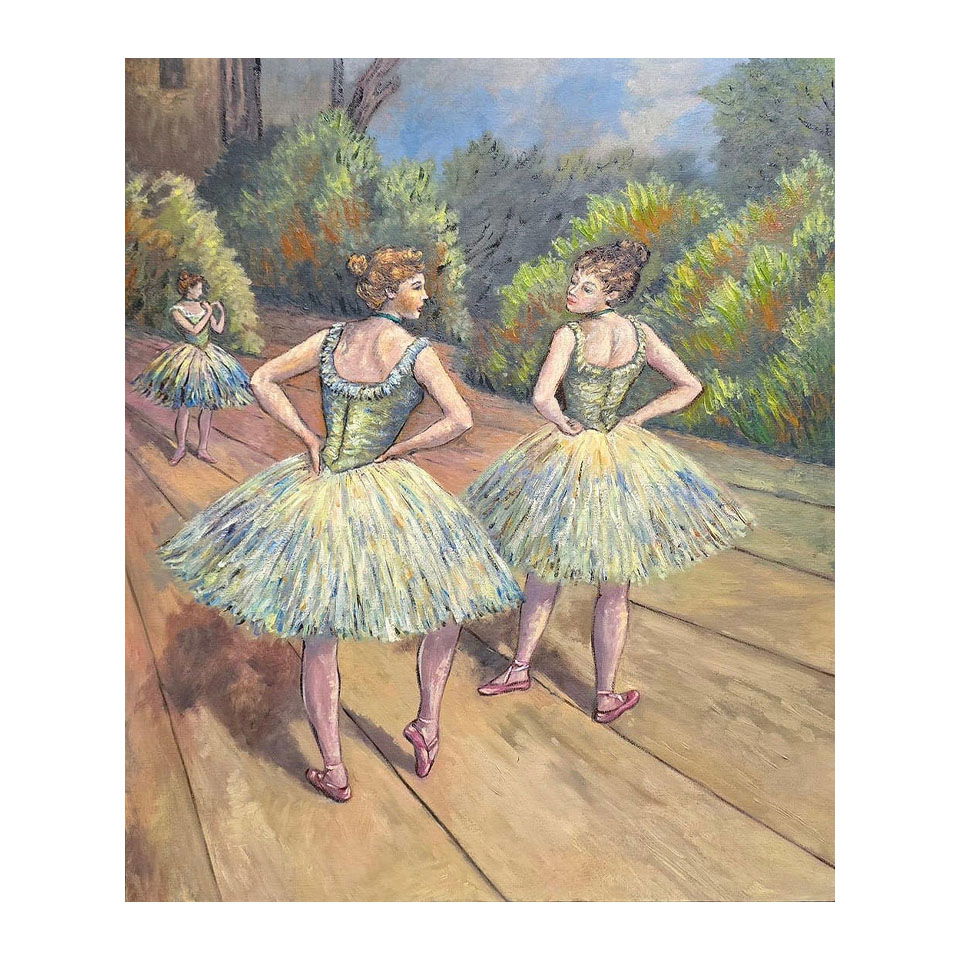 Edgar Degas (French 1834 -1917) Oil On Canvas In the Style of. Gaugin, Monet, Degas Period