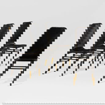 Josef Urban (1872-1933) Set of Four Chairs, Model No. 405, designed for the Paul Hofner Restaurant