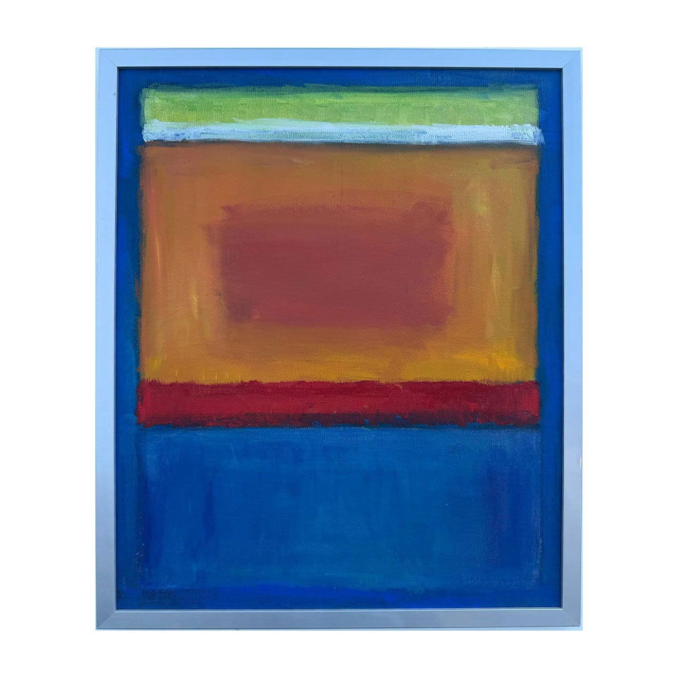 Mark Rothko American 1903 - 1970 Oil on Canvas painting in the style of. Pollock, Kline, Abstract