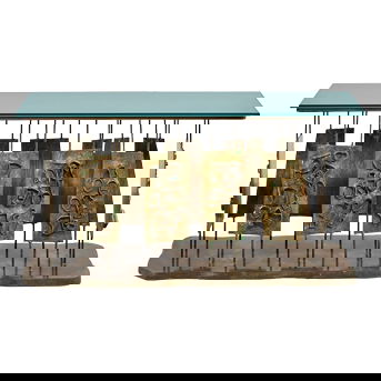 Philip (1907-1987) and Kelvin LaVerne (1937-2025) Rare Large 'Dance of Fauves' Console Table