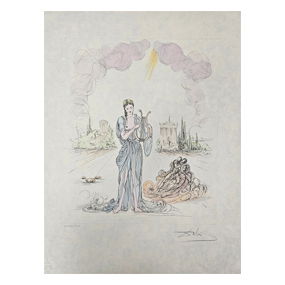 'Erato (Deesee de la Poesie Lyrique)' by Salvador Dalí