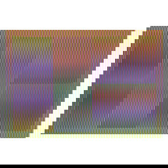 Carlos Cruz-Diez (Venezuelan, 1923-2019) Color Aditivo Cantarrana 3, 2016
