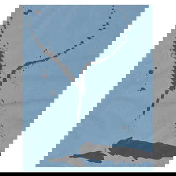 Robert Motherwell (American, 1915–1991) <br>A Throw of the Dice #2 (Blue), 1962-63