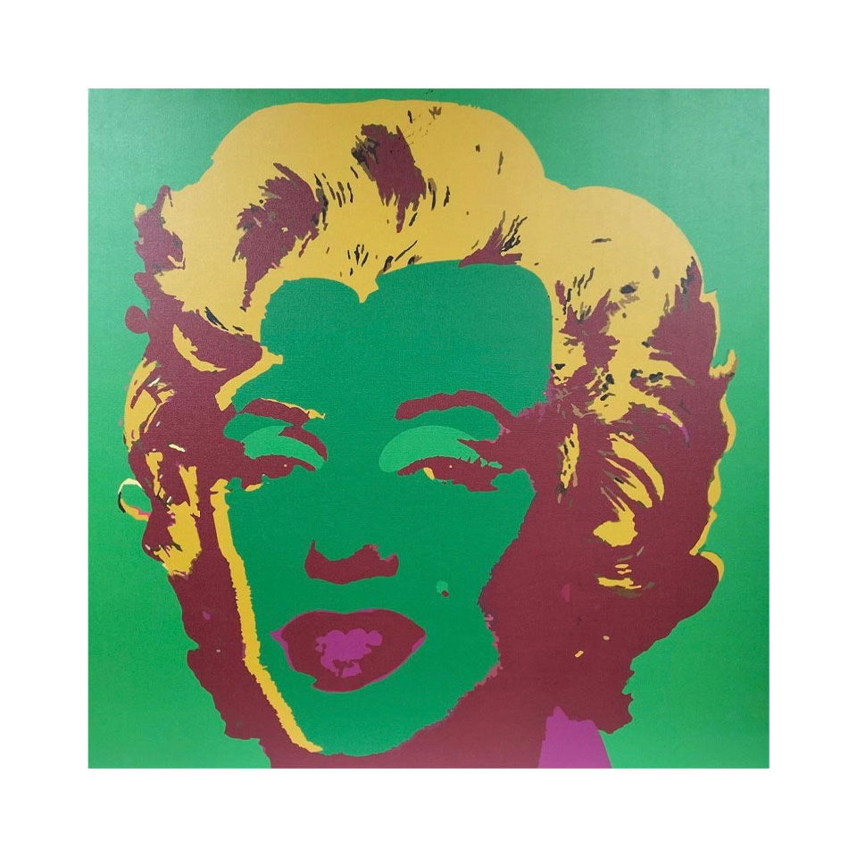 Andy Warhol Silkscreen/Canvas in the style of. Warhol & Haring Pop Art