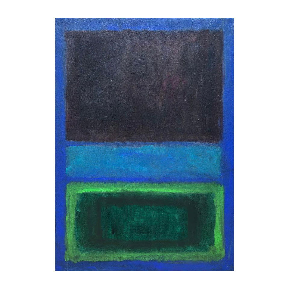 Mark Rothko American 1903 - 1970 Oil on Canvas painting in the style of. Pollock, Kline, Abstract