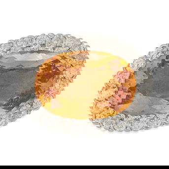 Tiffany & Co.: An Antique Topaz and Diamond Brooch