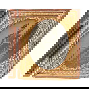 Sixth Plate Ambrotype of a Field Grade Officer possibly from the Crimean War