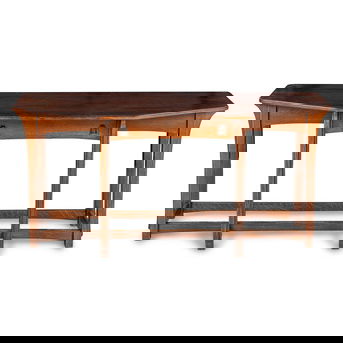 An Arts and Crafts Style Oak Console Table