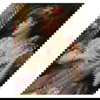 Attributed to Federico Andreotti (Italian, 1847-1930) A moment's reflection